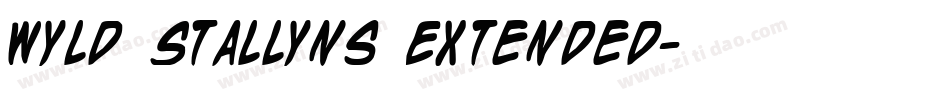 Wyld Stallyns Extended字体转换